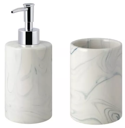 Set baño x2 ceramica decor/NP