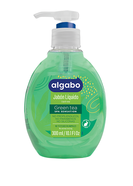 ALGABO Jabon Liq. 300ml Green Tea (12)