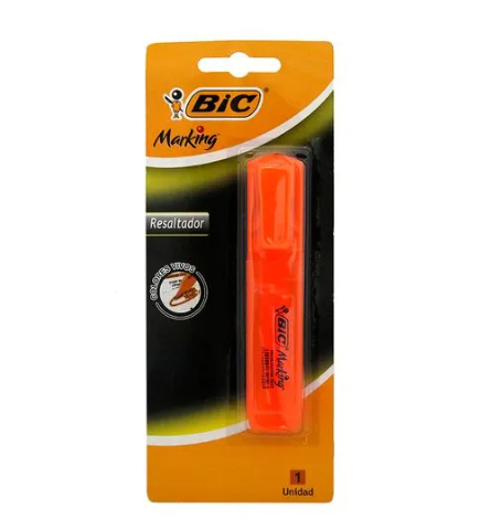 BIC Resaltador cil. Naranja x12