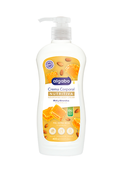 ALGABO Crema Corp. 400ml c/val. Miel&Almend. (12)