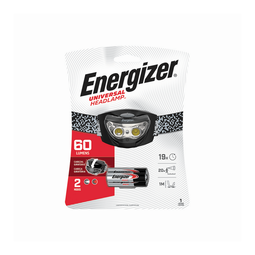Lint. Energizer HeadLightHL 60 Lum+AAA