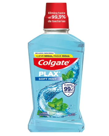 QM Colgate Enj/ Bucal 250ml Plax Menta suave