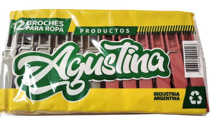 AGUSTINA Broche plast. x12 (10)