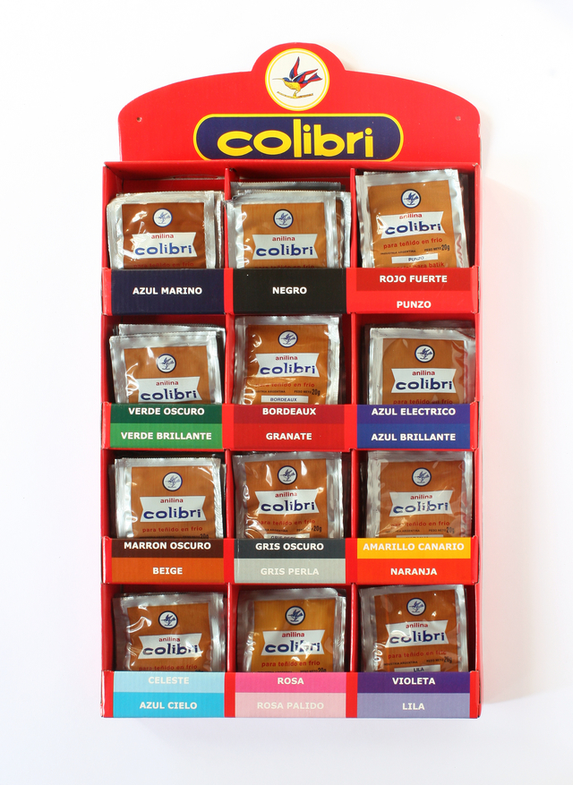 Colibri Exhibidor x90 anilinas