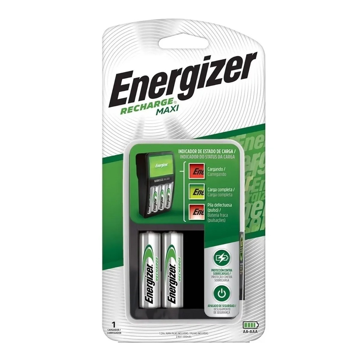 Cargador+Pila Energizer Recargable Maxi CHVCM4+2AA