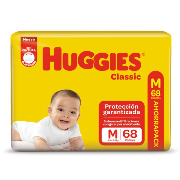 Pañal HUGGIES Med. (12)