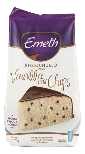 EMETH Bizcoch/Vainilla con Chips 450grs x6 (12)