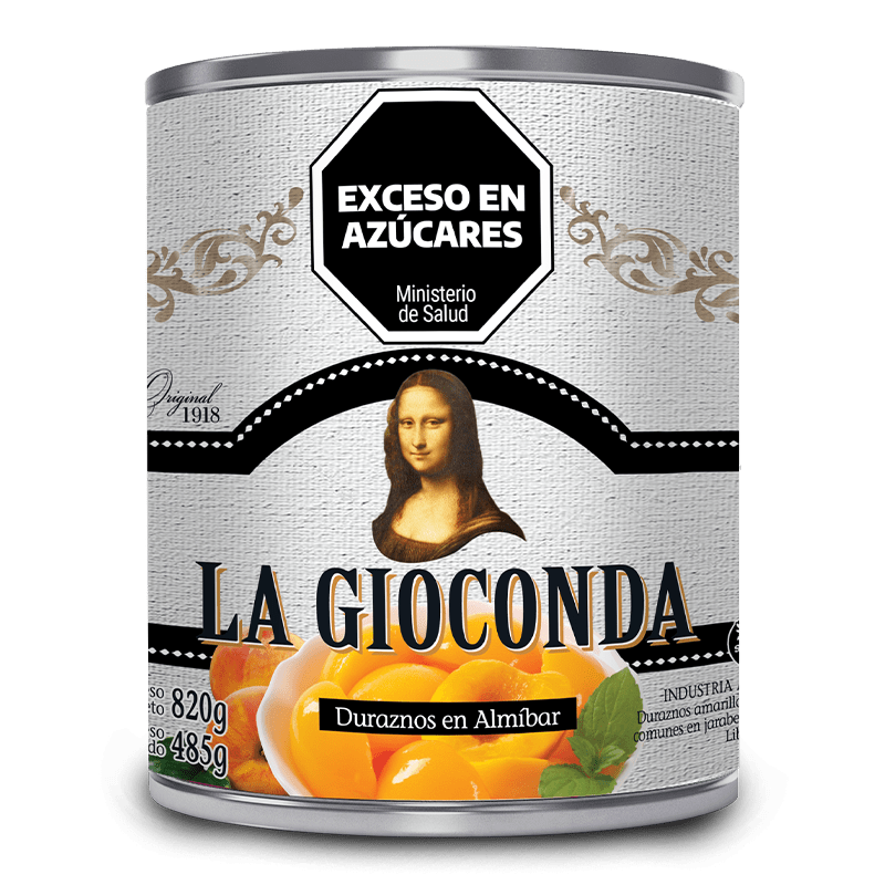 La Gioconda Durazno Mitades 820 grs x12