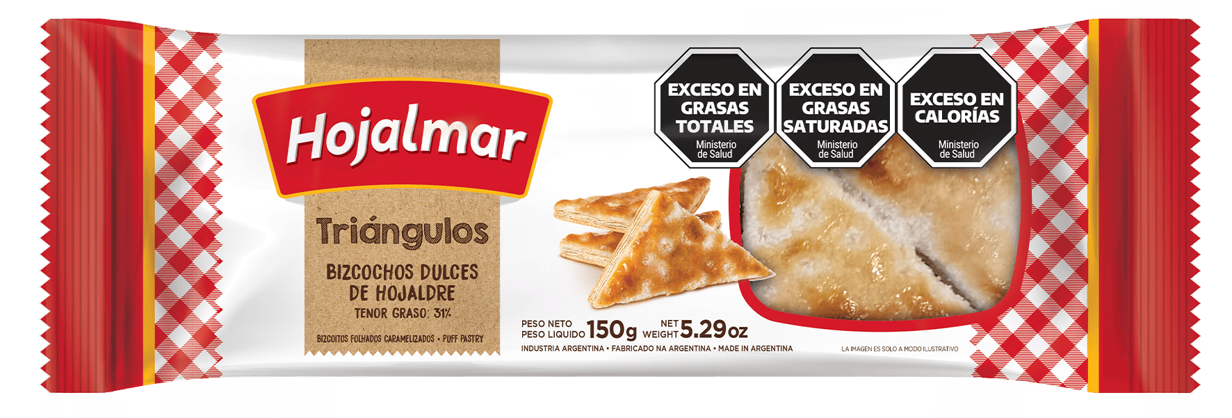 Hojalmar c/band. Triangulito 18x150grs