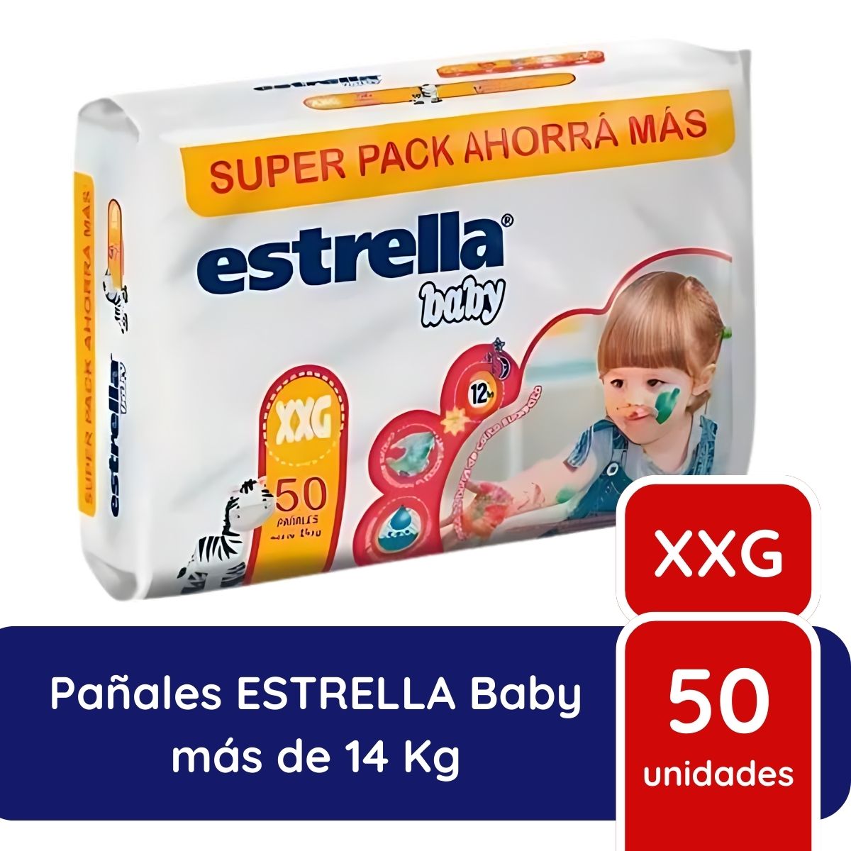 Estrella Pañal Superpack XXG 50u x2