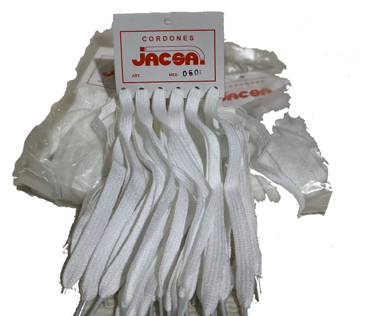 JACSA Cordon 80cm Blanco x6 Pares