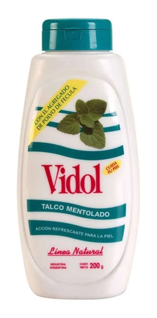 VIDOL Talco Mentolado Talquera 200gr