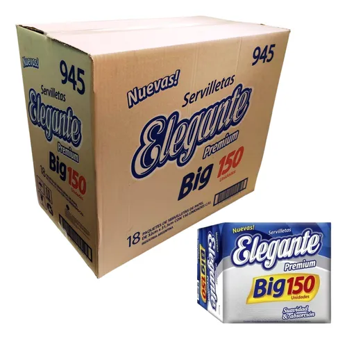 Servilletas Elegante 150u 32x31.5 Prem.x18 -945