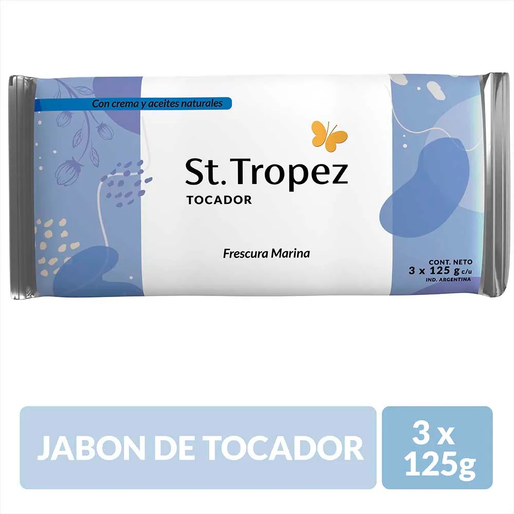 LM Jabon Toc. St. Tropez CELESTE 125grs x60