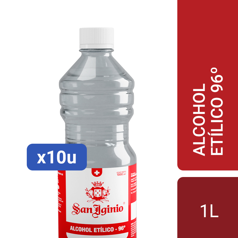 Alcohol Etilico San Iginio 1000cc x10