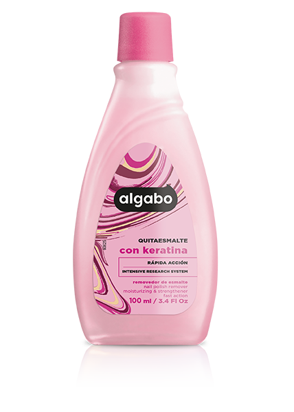ALGABO Quitaesmalte 100ml Keratina x24