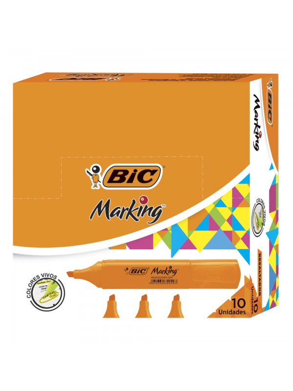 BIC Resaltador Naranja x10