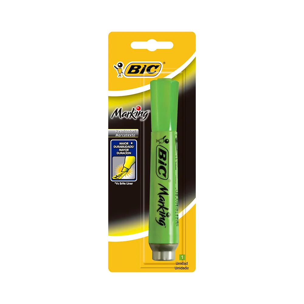 BIC Resaltador cil. Verde x12