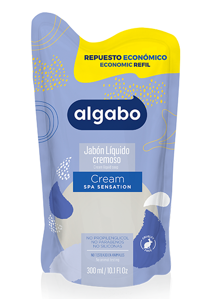 ALGABO Jabon Liq. 300ml Cream D/P (12)