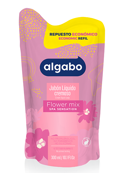ALGABO Jabon Liq. 300ml Flow.Mix D/P (12)
