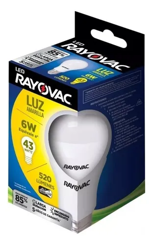 Rayovac Lampara Led 6w x6 (16)