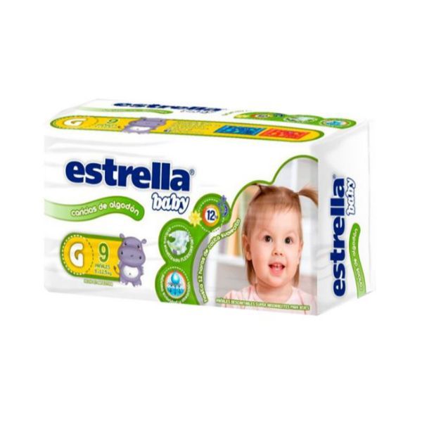 Estrella Pañal Reg. 9u G x20