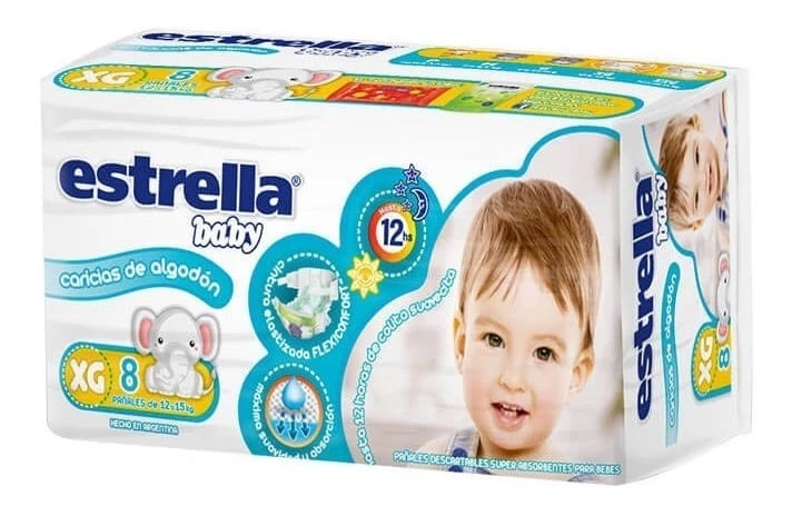Estrella Pañal Reg. 8u XG x20