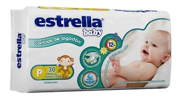 Estrella Pañal HiperPack 30u x6 P