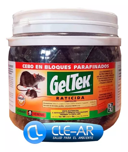 GELTEK Raticida Bloque x1kg