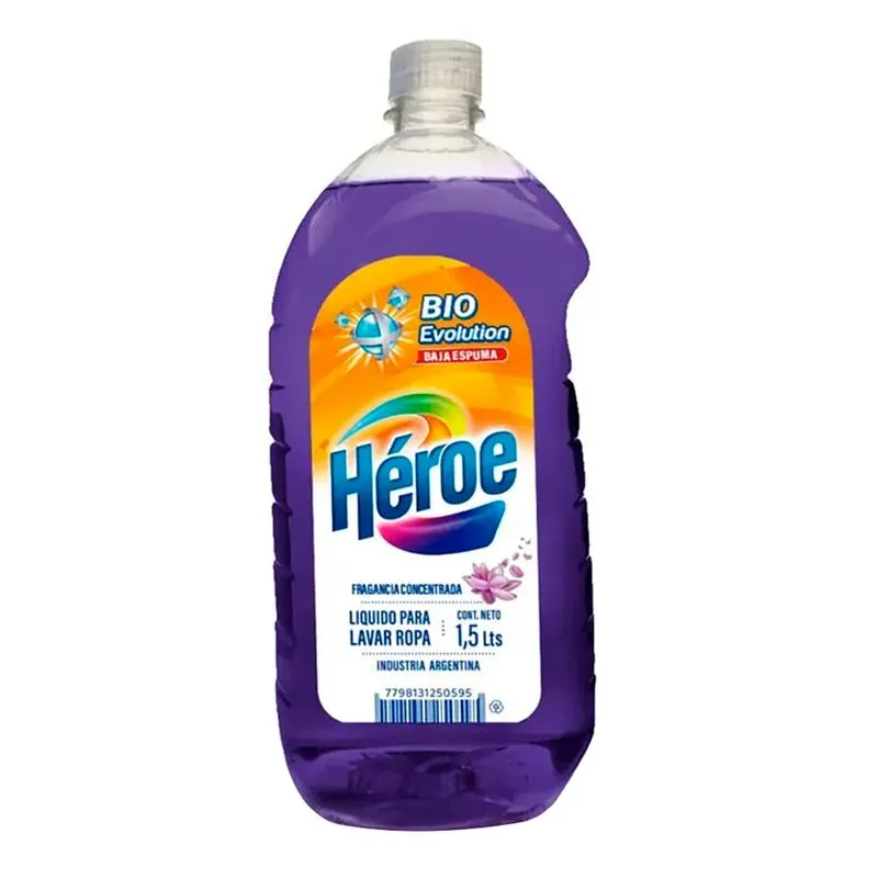 HEROE Jabon Liq. Ropa 1500ml Evol. x6