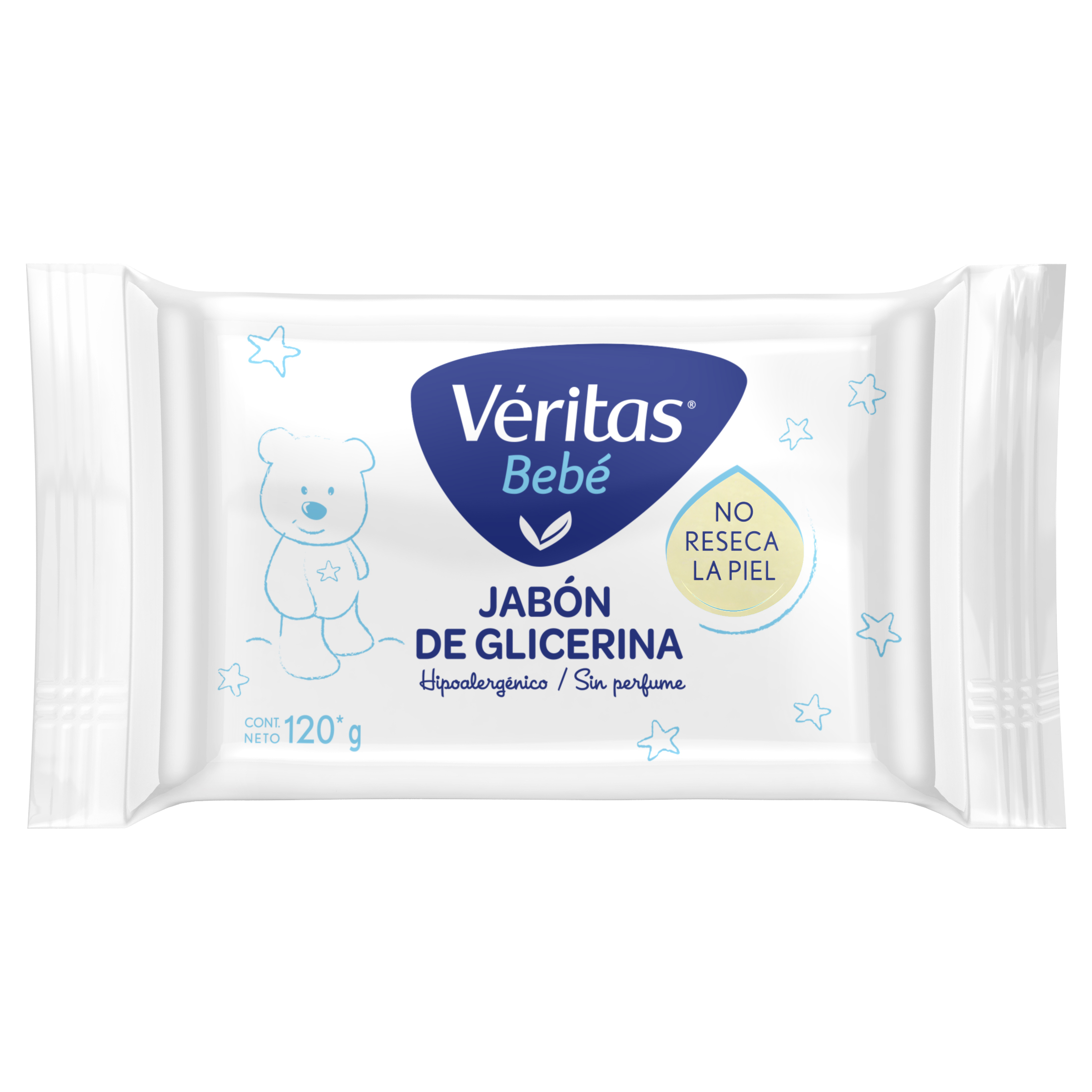 Veritas Jab.Glicerina 3x120grs Bebe S/Perf
