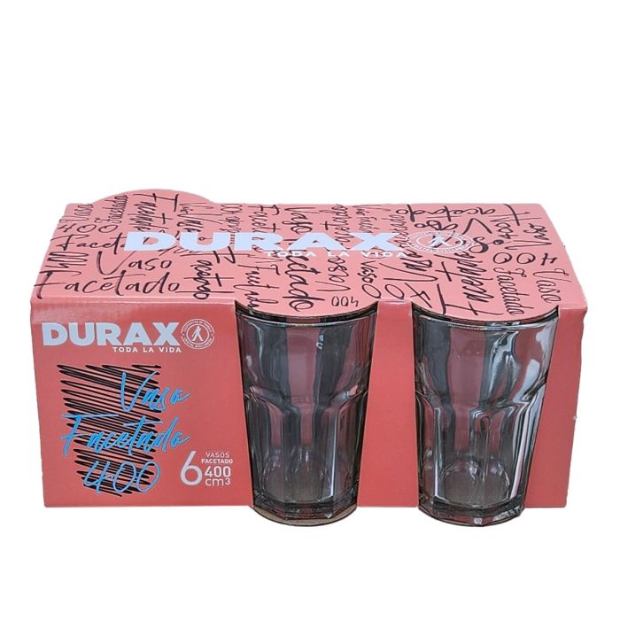 Durax Vaso PACK x6 Facetado