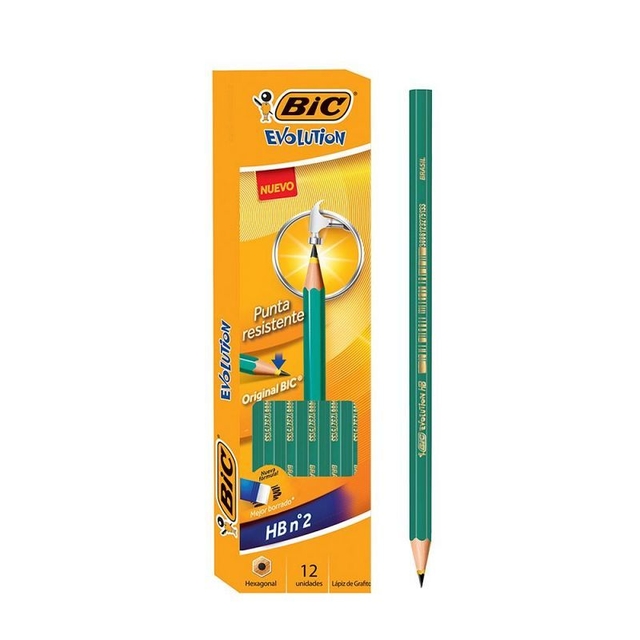 BIC Lapiz negro Evolution x12