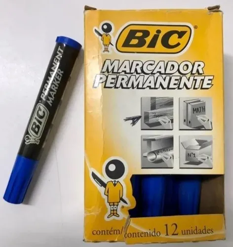 BIC Marc. Permanente T/G Azul X12