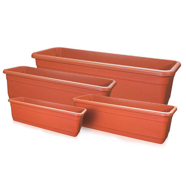 GEM. Maceta Babilonia Jardinera 25cm teja