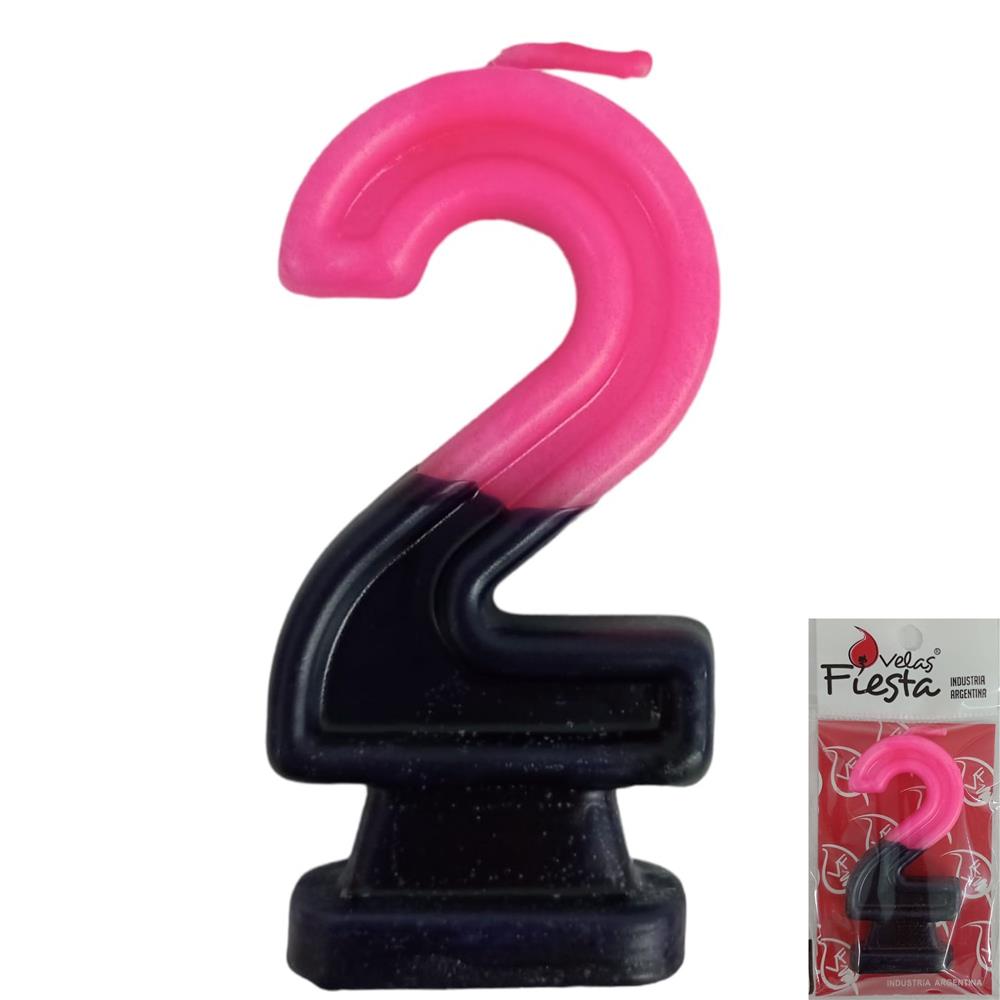 Velas Fiesta Numerote Gibre N°2 B (75)