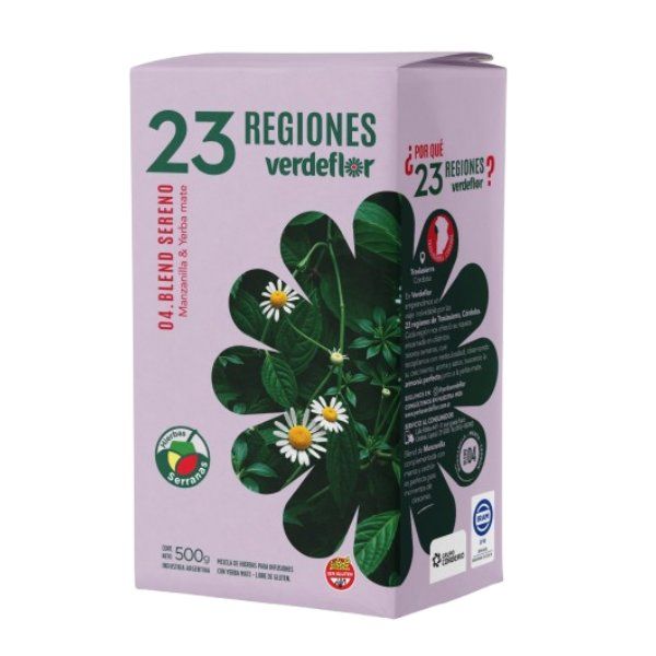 Yerba 23R Blend 04 Sereno 500gr x12