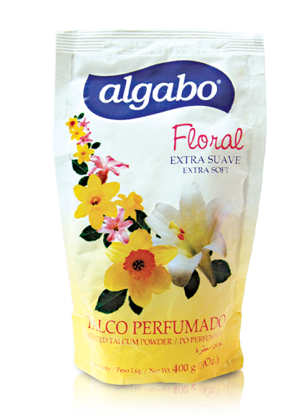 ALGABO Talco perf. bolsa 400grs.Floral (20)