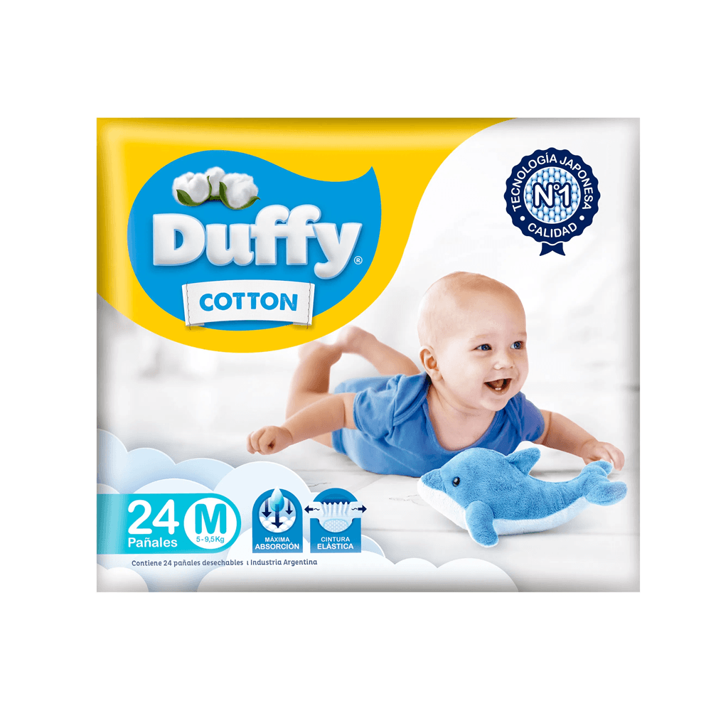 DUFFY Pañal Cotton M (24u) x6 -21224-
