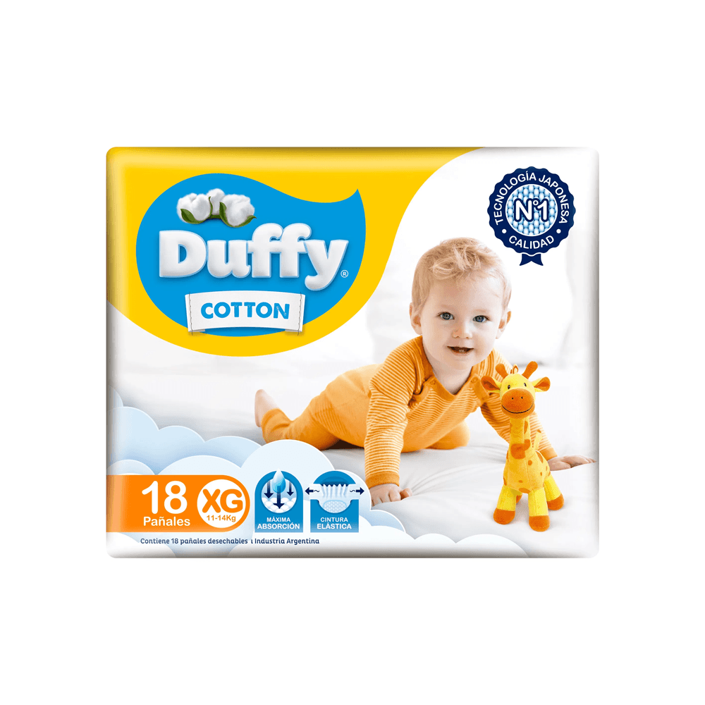 DUFFY Pañal Cotton XG (18u) x6 -21418-