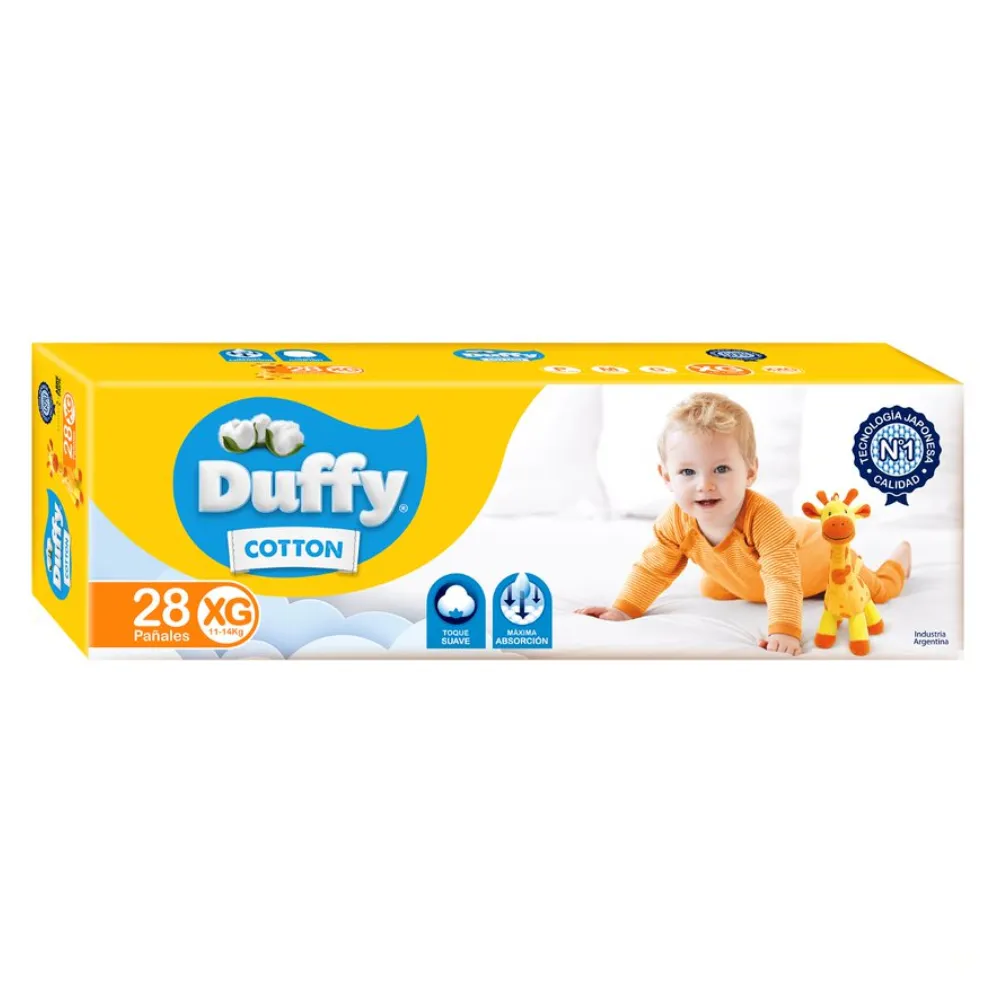 DUFFY HIPER Pañal Cotton XG (28u) x3 -21428
