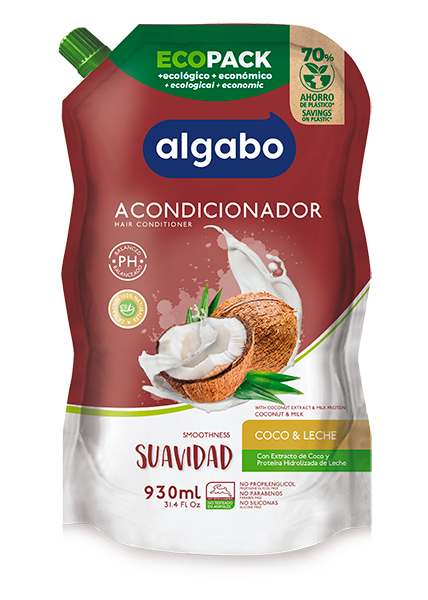 ALGABO 930ml EcoPack Ac. Coco&Leche x12