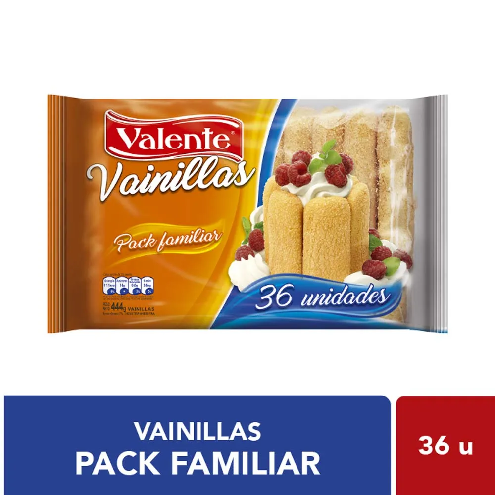 VALENTE Vainilla 444grs. x8