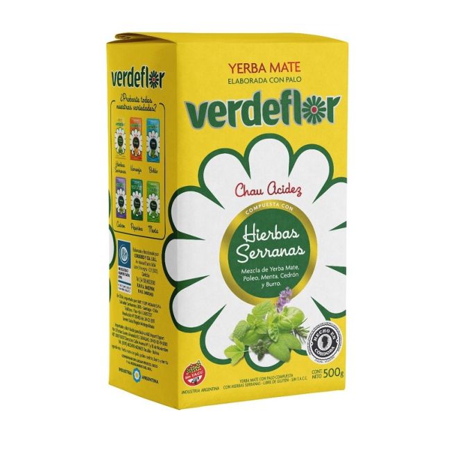 Yerba Verdeflor 500gr H/Serranas x12