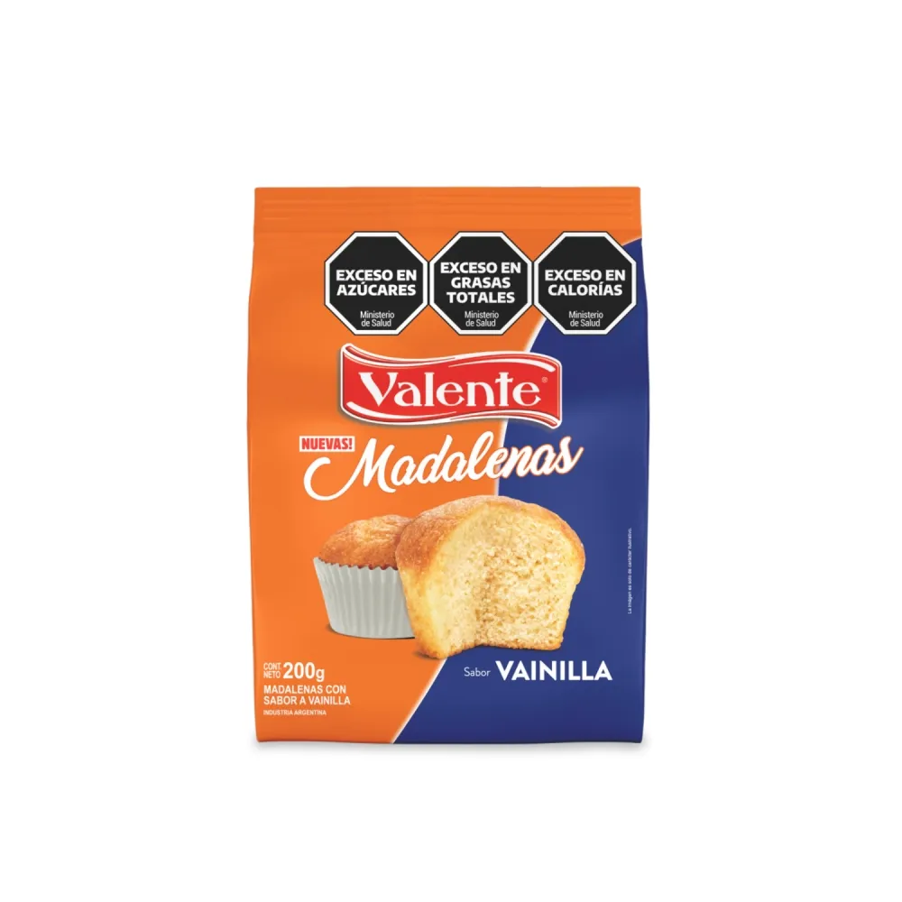VALENTE Madalenas Vainilla x12