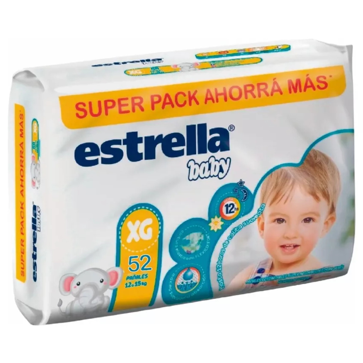 Estrella Pañal Superpack XG 52u x2