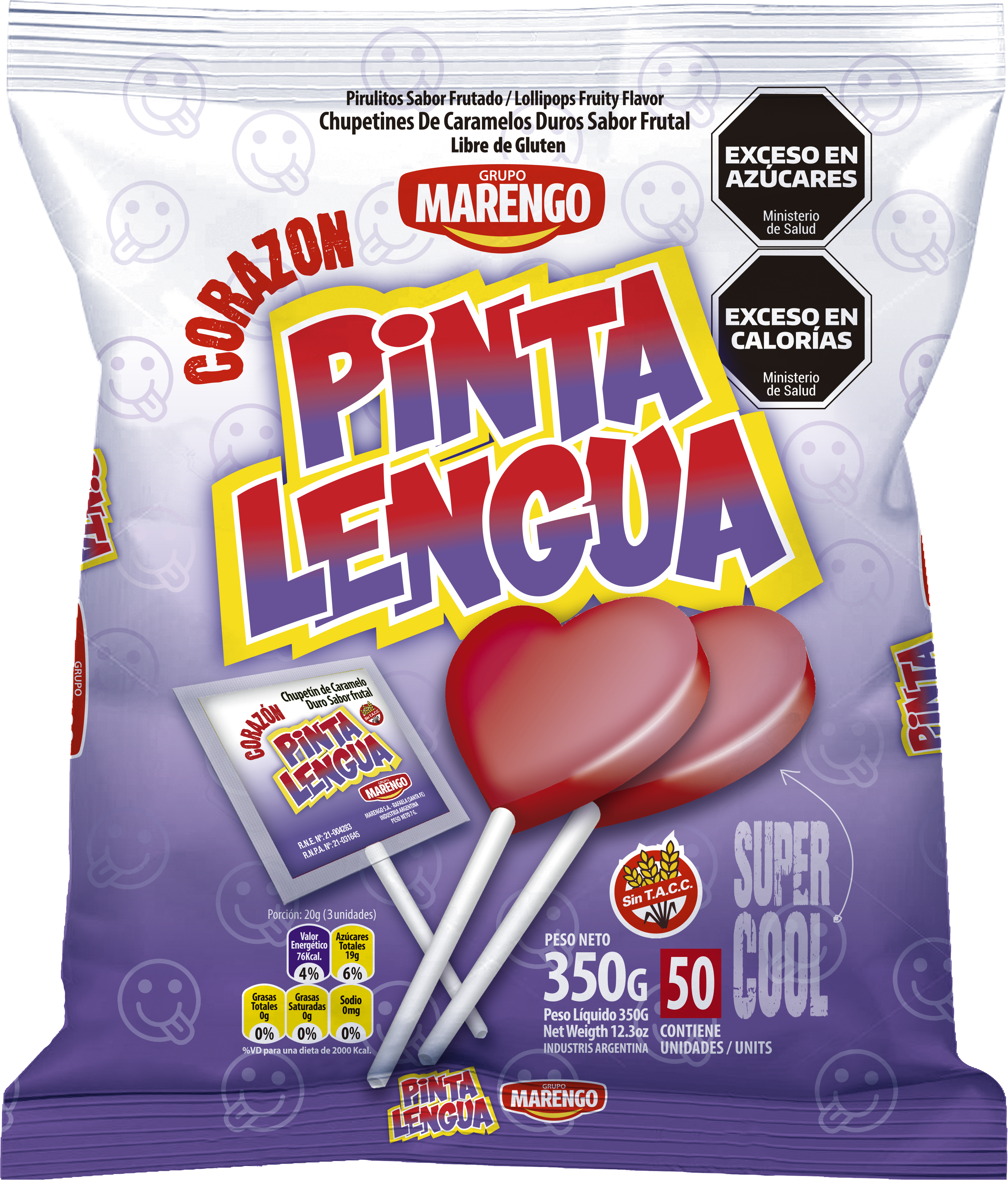 MARENGO Chup. Pinta Leng. Corazon 50u (12)-12746-