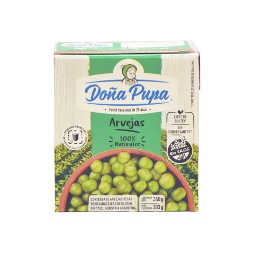 DOÑA PUPA Arveja Tetra 340gr x24