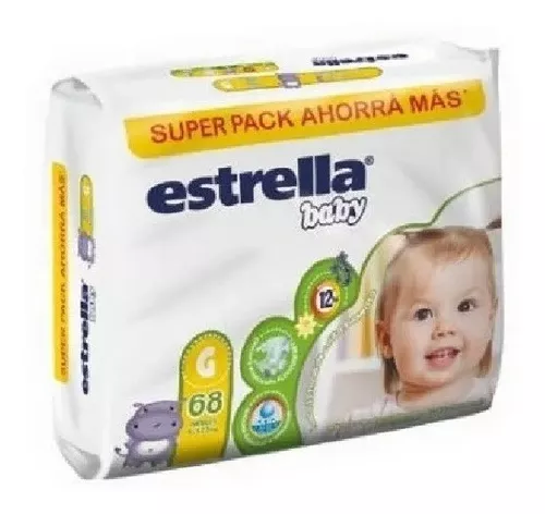 Estrella Pañal Superpack 68u G x2
