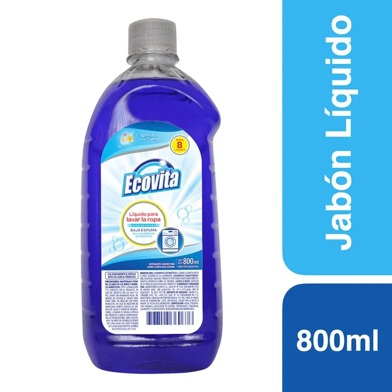 ECOVI. Jabon Liq. Botella Evol. 800ml x15